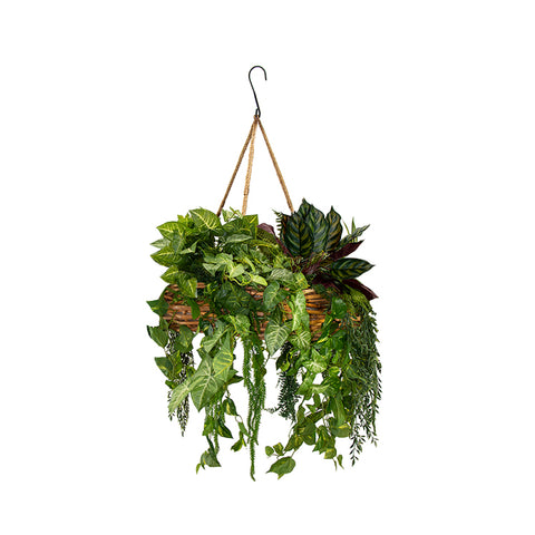 Wicker Hanging Basket - Small